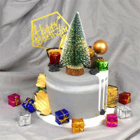 12PCS Caja De Regalo De Navidad Miniatura 1/12 Escala Resina Simulación Para Niños Decoración De Escritorio Hogar Jardín Coche Casa De Muñecas - details 1