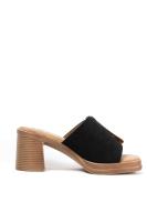 Paloma Wang sandalias mules dorados tacón medio detalle de hebilla - details 14