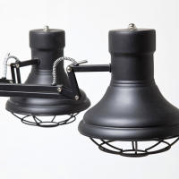 ORION91 Lámpara Colgante Industrial Araña Color Negro 🖤 110 x 110 cm 6 BOMBILLAS LED REGALO - SpazioLuzio - details 2