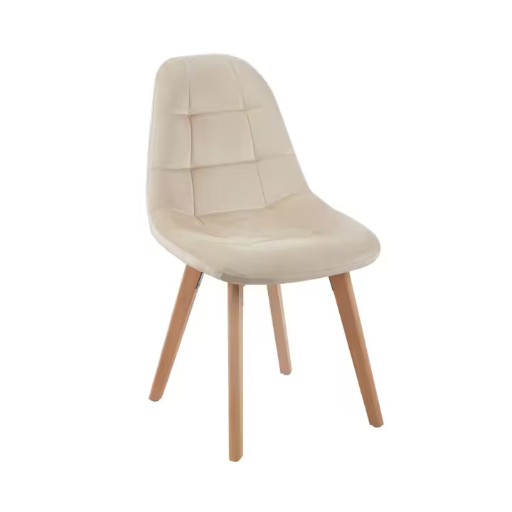Silla Kelen Terciopelo - Beige - 1