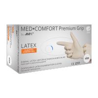 PACK 10 Cajas de 100 GUANTE DE LATEX BLANCO SIN POLVO, Med Comfort Premium Grip LIQUIDACION STOCK CADUCIDAD 03/2025 - details 2