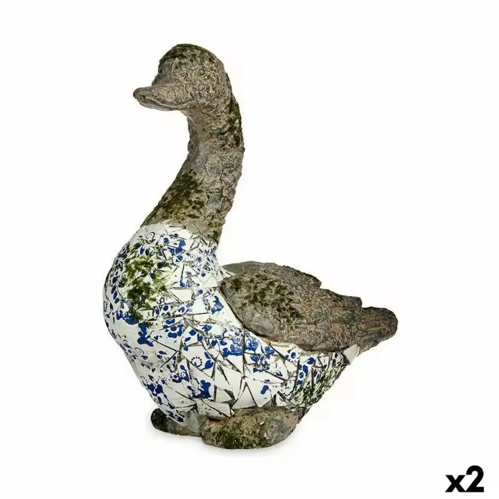 Ibergarden Figura Decorativa para Jardín Pato Poliresina 17 X 42 X 40 Cm (2 Unidades) - Aire de Originalidad - 1