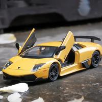 Modelo De Coche Dieciséisésimo Escala Lamborghini Murcielago Para Niños Juguetes De Colección Metal Sin Batería Regalo De Cumpleaños Para Boys - details 0