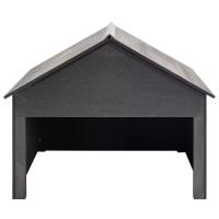 vidaXL Cobertizo para cortacésped WPC gris 80x80x70 cm - details 1