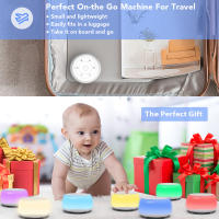MBZ203 Máquina De Ruido Blanco Para Bebé Con Luz Nocturna De 7 Colores Y 34 Sonidos Soothing Timer Ajustable Monitor De Sueño Para Niños - details 2