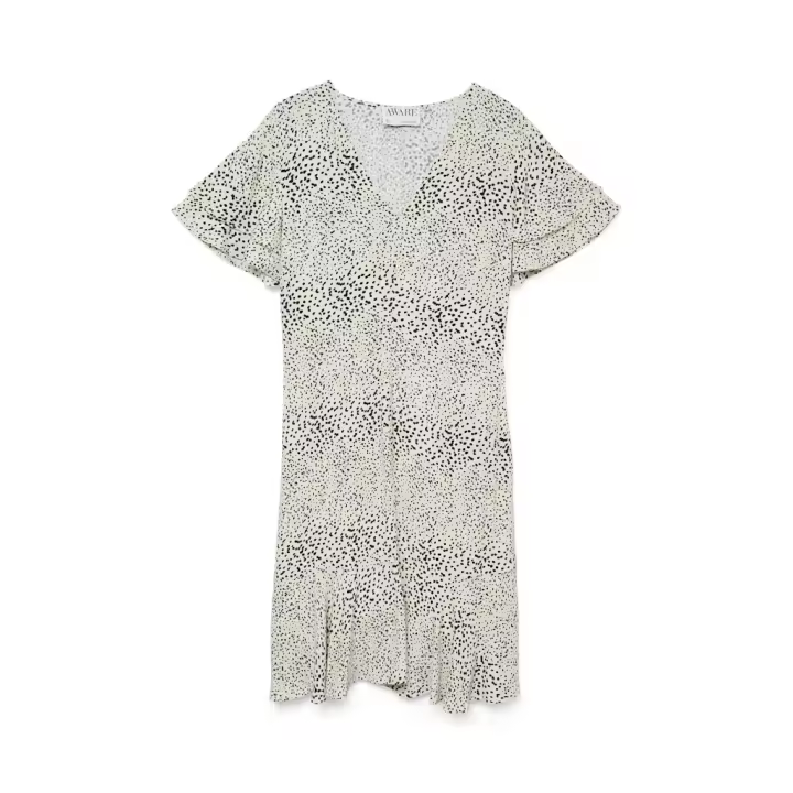 Vero Moda Vestido Mujer VMPIPER SS V-NECK BLK DRESS VMA - 1