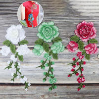 1PC Parche Bordado De Floral Para Ropa Patch De Rosa Tamaño 30cm * 13.5cm Accesorios De Costura Hechos a Mano Y Ecológicos - details 3
