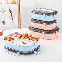 Caja de Almuerzo de Acero Inoxidable Aislada Térmica Portátil, Adecuada para Trabajadores de Oficina, Estudiantes Contenedor de Comida para Calentamiento en Microondas - details 8