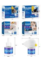 Kit de bienestar felino: Spray de feromonas  líquido calmante  manta térmica. Reduce el estrés en viajes, visitas al veterinario y cambios de entorno - details 2