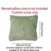 Funda De Cojín De Peluche Falsa Doble Cara Suave Y Fluffy 2pcs Lavable En Máquina Para Decoración De Sala De Estar Y Cama - details 2