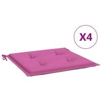 vidaXL Cojines para silla de jardín 4 uds tela 50x50x3 cm Color Gris,  Verde,  Negro y mas Cojín Decorativo de Asiento Cojines de muebles de salon - details 7