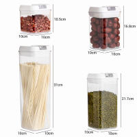 FAIS DU Juego De Botellas De Almacenamiento Para Alimentos Con Tapa Organizador De Cocina Piletas Superpilas a Prueba De Polvo Y Humedad Accesorios De Cocina - details 2