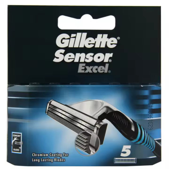 Gillette Sensor Excel Cuchillas de Afeitar Pack 5ud - 1