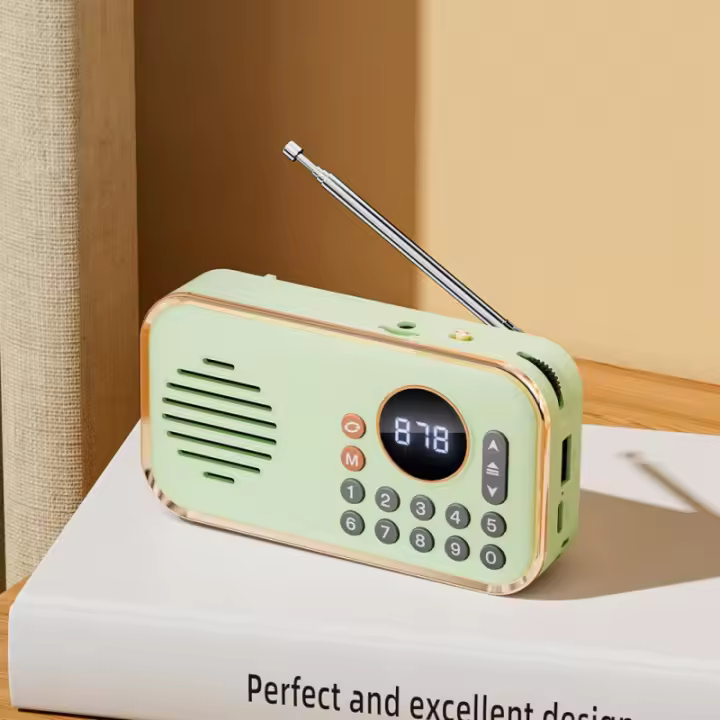 Radio Altavoz Bluetooth Mini Tarjeta U Disco Música Portátil Walkman Altavoz Bluetooth - 1