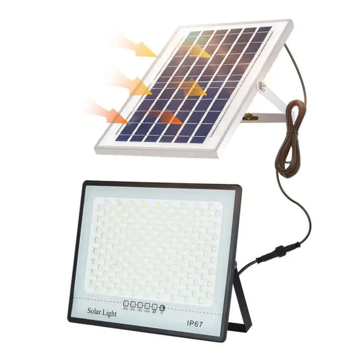 Lámpara Solar Exterior LED Para Jardín IP67 Impermeable Iluminación De Emergencia Luz De Escenario Para Edificios De Sol - 1