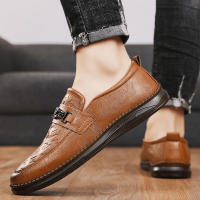 Zapatos De Cuero De Alta Calidad Para Hombre Loafers Italianos De Lujo Casual Transpirables Zapatos De Vestir Slip-on Para Conducir - details 30