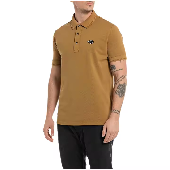 Polo de Manga Corta Replay  para hombre en color marron - 1