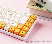 XDA PBT Keycaps Conjunto De 140 Teclas Para Teclado Mecánico De Juego Coreano Japonés Inglés Dye Sub Honey Milk Compatible Con 61/64/68/84/75/87/96/104 Teclas - details 12