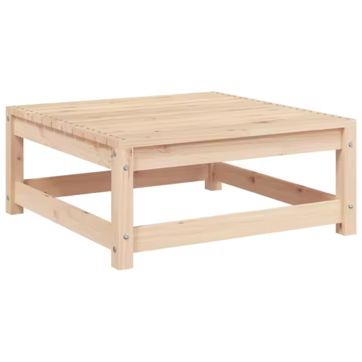 vidaXL Taburete de jardín madera maciza de pino 70x70x30 cm Pino natural, Pino blanco, Marrón pino Conjunto Terraza Muebles Jardín Exterior Juego de Muebles de jardín Mueble Jardín Exterior Muebles de Salon Exterior - 1