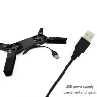 Nueva Placa De Enfriamiento Para Laptop Con 2 Ventiladores USB Universal Compatible Con Laptops De 7-15 Pulgadas Soporte Para Laptop - details 15