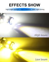 Faros LED Dual Color H4 BA20D H6 Para Motocicleta Con Lente De Luz Baja Y Alta Luz Blanca Amarilla Antiniebla Para Scooter Y Motocicleta - details 7