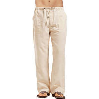 Pantalones Casuales Para Hombre De Talla Grande Con Cintura Elástica Largos Y Ligeros Estilo De Calle Pantalones Rectos Para Primavera Y Verano - details 10