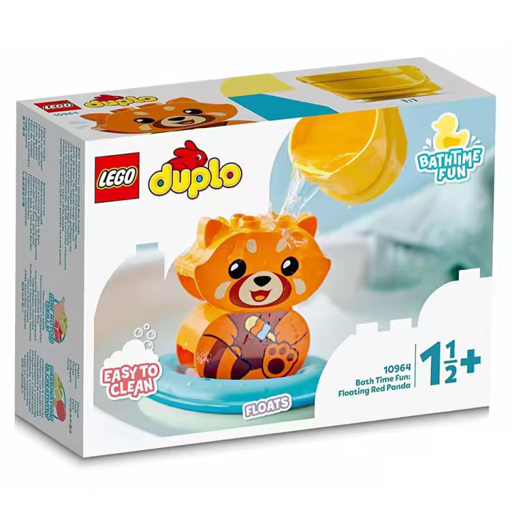 LEGO DUPLO MY FIRST - DIVERSIÓN EN EL BAÑO: PANDA ROJO FLOTANTE, 10964, TIENDA CON LICENCIA OFICIAL - 1