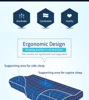 Almohada De Memoria Para Cuello Con Protección Ortopédica Forma De Mariposa Rebound Lento Almohada De Salud Cervical Para Dormir - details 1