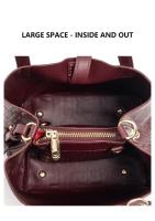 Bolso Bandolera Para Mujer CH Embossed Con Diseño De Impresión De Letras Gran Capacidad Elegante Temperamento Bolso De Mano Casual - details 31