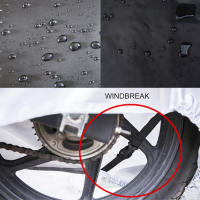 Cubierta Para Motocicleta Universal Impermeable Protección Al Aire Libre Contra Polvo Restos De Viento Lluvia Y Clima 210D Seda Oxford - details 2