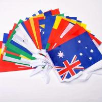 Juego De 32 Banderas De Países Alrededor Del Mundo Para Juegos Deportivos Colgantes En Cadena Bandera Nacional - details 2