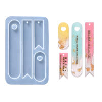 Molde De Silicona Para Marcapáginas Oval Y Corazón Para Creación De Resina Epoxy DIY Herramientas Para Decoración De Libros - details 0