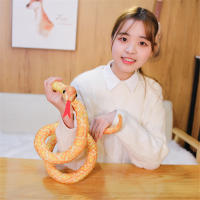 Juguete De Peluche Grande Serpiente Python Simulada 110/160CM Cojín Peluche Cobra Boa Regalo Para Niños Decoración Del Hogar Material Coton PP Unisex - details 3