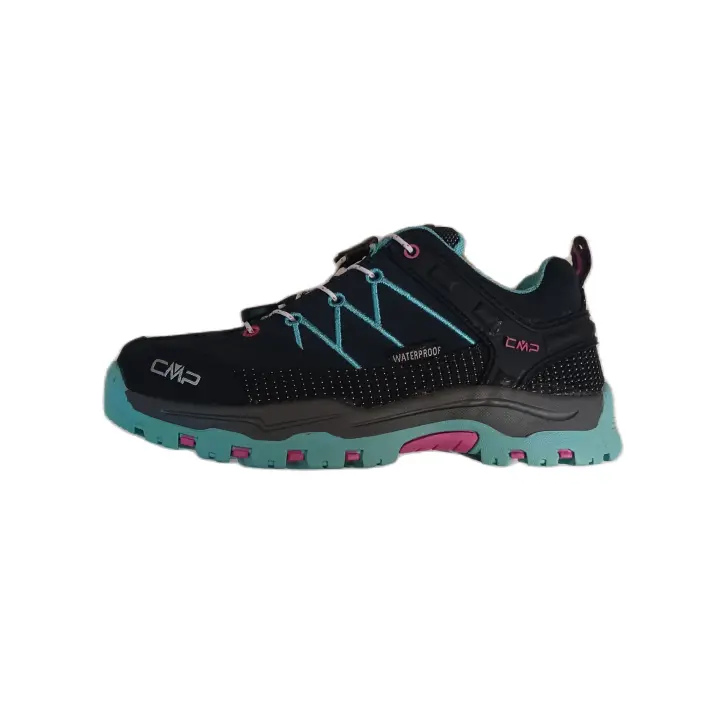 Deportiva de montaña para niñas, marca Campagnolo; modelo Rigel Low Trekking color Blue - Acqua; Referencia 3Q13244J 31NL; Incluye membrana Waterproof repelente al agua; Suela Trail perfectas para senderismo, Trekking, montaña ocomo zapa urbana.  259120 - 1