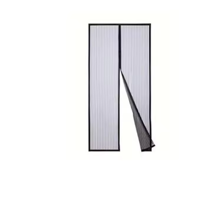 Mosquitera de Malla Magnética, Cortina Hecha de Malla, Cierre Magnético, Se Cierra Automáticamente y Mantiene el Aire Fresco(140 x 242 CM), NEGRA - 1
