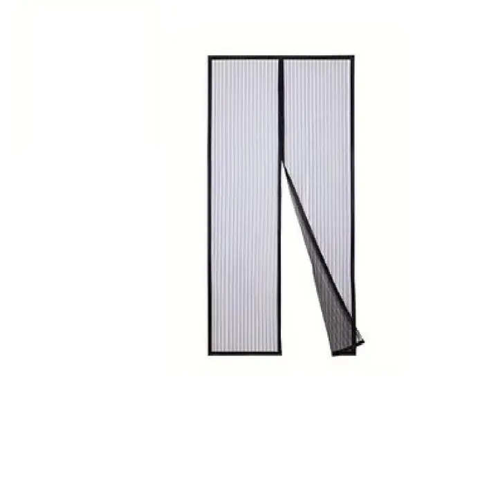 Mosquitera de Malla Magnética, Cortina Hecha de Malla, Cierre Magnético, Se Cierra Automáticamente y Mantiene el Aire Fresco(140 x 242 CM), NEGRA - 1