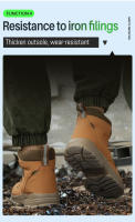 Botas De Seguridad Impermeables Para Hombre Indestructibles Con Punta De Acero Antideslizantes Antipinchazos Para Motociclistas Biker Botas Para Hombre - details 17