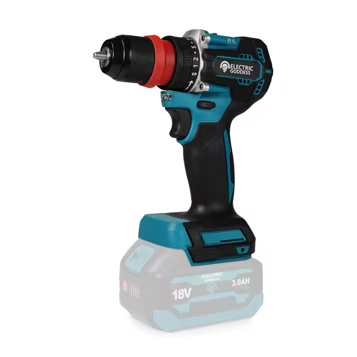Taladro Eléctrico Inalámbrico De 3/8 Pulgadas 2000rpm Con Motor Brushless Para Batería Makita 18v Taladro Percutor Para Hogar DIY - 1