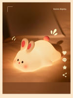 Lámpara Nocturna Recargable De Silicona Con Sensor Táctil De Conejo Grande Luz USB Para Decoración De Fiesta Y Regalo Para Niños - details 12