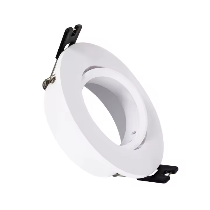 Ledkia Aro Downlight Circular Basculante para Bombilla LED GU10 / GU5.3 Corte Ø 75 mm - 1