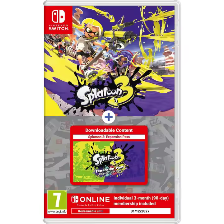 Splatoon 3 + Expand Pass + 3 Months NSO Juego Fisico para Consola Nintendo Switch - 1