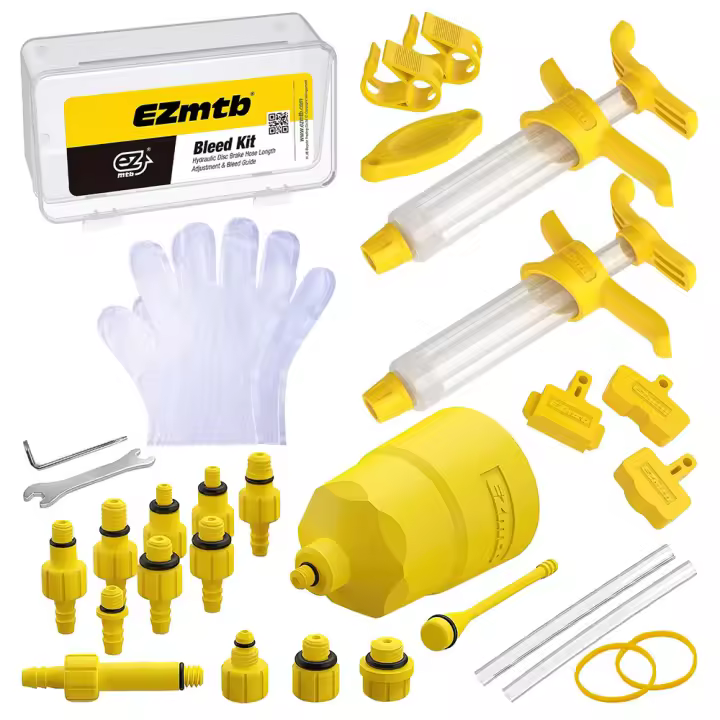 Kit De Herramientas Para Sanguinario De Frenos De Bicicleta Ezmtb Compatible Con SHIMANO SRAM Avid MAGURA Serie Discos MTB Carretera Reparación De Frenos - 1