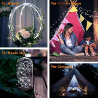Luz De Cadena Solar De 300LED Para Exteriores Impermeable Fitas De Luz Solar De Cobre Para Árbol Jardín Fiesta Boda - details 3