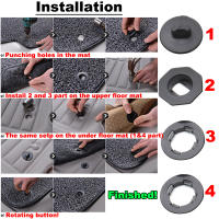 Juego De 4 Piezas De Clips Para Alfombrillas De Coche Universal Anti-Derrapante Soporte De Piso De Auto Accesorios De Automóvil - details 11