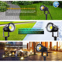 Lámpara De Jardín LED COB 5W IP65 Mini Luz Exterior 3000K 12V 24V Escenario De Paisaje Con Conector De Baja Tensión Para Vivero Y Escenario De Paisaje - details 2