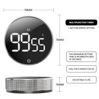 Reloj De Cocina Digital Silencioso Con Timer De Countdown Y Display LED Reloj Electrónico Para Estudio Y Cocina Con Función Self Regulated - details 1