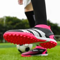 Zapatos De Fútbol Profesionales Para Hombre Original Sociedad TF/FG Para Entrenamiento En Campo De Turf Deporte Al Aire Libre Calzado De Fútbol Trendy Material Superior De Cuero Y Suela De Goma - details 1