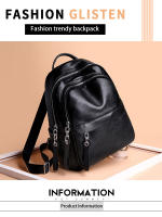 Bolso De Hombro Para Mujer En PU Negro Casual Y Versátil Gran Capacidad Ligero Adecuado Para Estudiantes De Colegio Salir - details 0