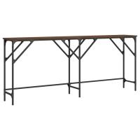 Mesa Consola Vidaxl de Madera Ingeniería 180x29x75 Cm Negro - details 3