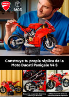LEGO 42202 Technic: Ducati Panigale V4 S, Maqueta de Moto para Construir con Suspensión y Caja de Cambios, Ideal para Fans del Motociclismo y la Velocidad - details 0